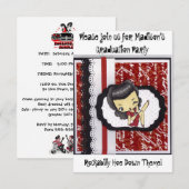 Rockabilly Home Down Party Kaart (Voorkant / Achterkant)