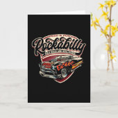 Rockabilly Hotrod Speed Flames - neg Kaart (Gele Bloem)