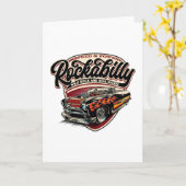 Rockabilly Hotrod Speed Flames - Po's Kaart (Gele Bloem)