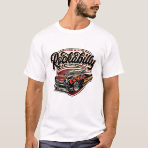 Rockabilly Hotrod Speed Flames - Po's T-shirt