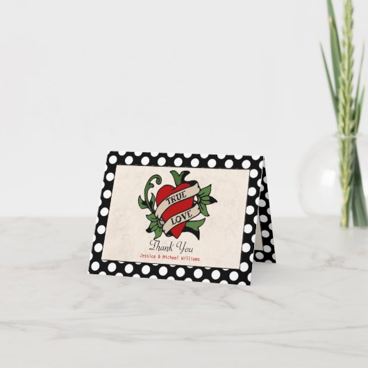 Rockabilly Huwelijk Bedankt (Voorkant)