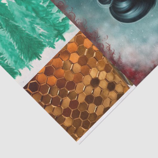 Rockabilly Kerstmis Meisje Decoupage Papier (Detail)