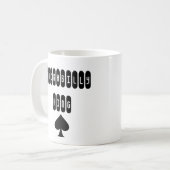 Rockabilly Koning met Schop Beker Koffiemok (Voorkant links)
