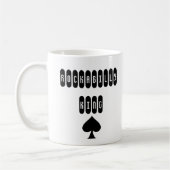 Rockabilly Koning met Schop Beker Koffiemok (Links)