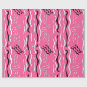 Rockabilly Krullen Cadeaupapier (Vlak)