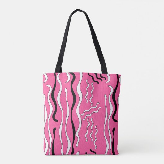 Rockabilly Krullen Tote Bag (Achterkant)