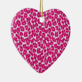 Rockabilly Liefde "Pink Luipaard" Keramisch Ornament (Rechts)
