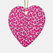 Rockabilly Liefde "Pink Luipaard" Keramisch Ornament (Links)