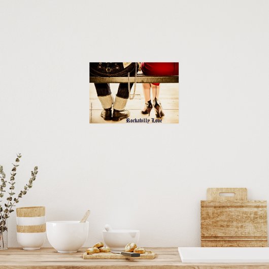 Rockabilly Love Poster (Keuken)