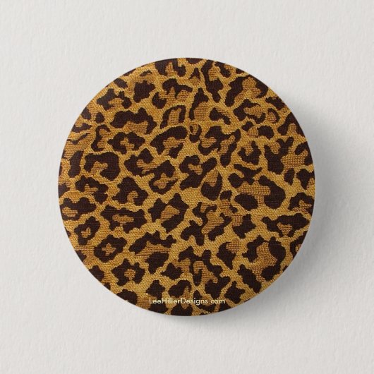 Rockabilly luipaardprint cadeaus en verzamelobject ronde button 5,7 cm (Voorkant)