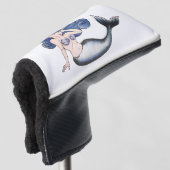 Rockabilly Mermaid Golfheadcover (3/4 voorkant)