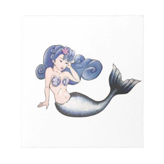 Rockabilly Mermaid Notitieblok (Voorkant)