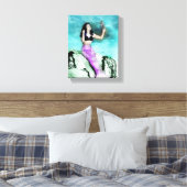 Rockabilly Mermaid Print (Insitu (Slaapkamer))