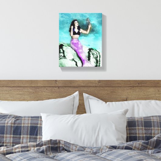 Rockabilly Mermaid Print (Insitu (Slaapkamer))