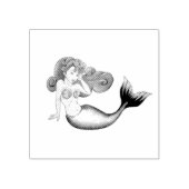 Rockabilly Mermaid Rubberstempel (Afrduk)