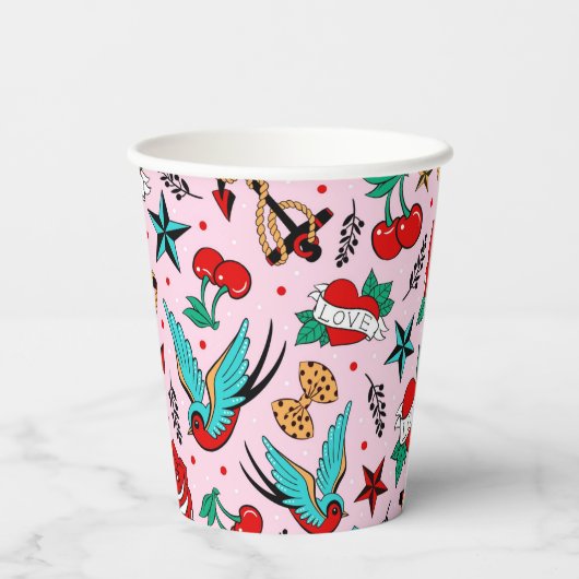 Rockabilly papieren bekers (Achterkant)