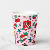 Rockabilly papieren bekers (Rechts)