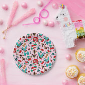 Rockabilly papieren borden papieren bordje (Feest)