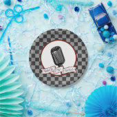 Rockabilly Party (Rockabilly) met Roll Retro Papieren Bordje (Feest)