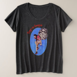 Rockabilly Pin-up Fairy Raglan Sleeve Top
