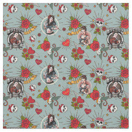 Rockabilly Pin up Girls Mechanics and Rozen Stof