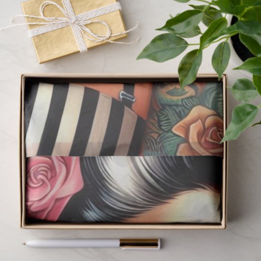 Rockabilly Pin-up Tissuepapier (Geschenk)