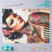 Rockabilly Pin-up Tissuepapier (Craft)