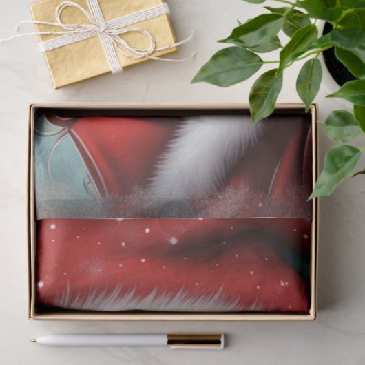 Rockabilly Pinup Kerst Decoupage Papier (Geschenk)