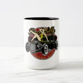 Rockabilly Pinup Meisje Koffie Mok (Center)