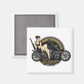 Rockabilly Pinup meisje magneet (Voorkant / Achterkant)