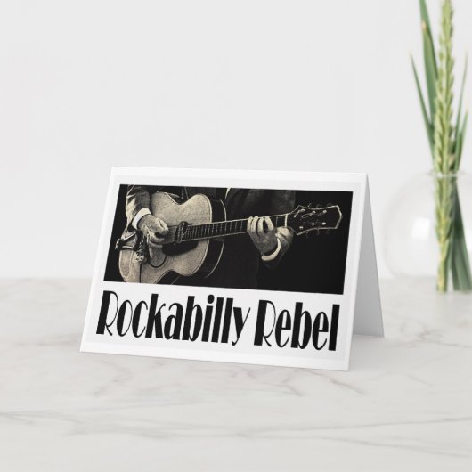 Rockabilly Rebel Wenskaart Kaart (Voorkant)