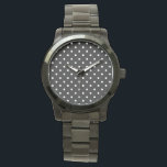 ROCKABILLY RETRO BLACK WHITE POKE STIPPEN WRIST WA HORLOGE<br><div class="desc">CASUAL EN DELICATE PATROON VOOR OM HET EVEN WELK GEVAL,  AANGEPAST AAN STIJL VAN WATCH DIE U PAST</div>