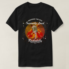Rockabilly Reviving the 50's Guitars Mic Graphic T-shirt