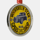 Rockabilly-rit Metalen Ornament (Rechts)