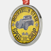 Rockabilly-rit Metalen Ornament (Links)