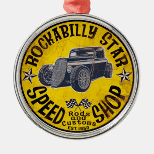 Rockabilly-rit Metalen Ornament