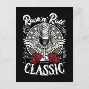 Rockabilly Rock and Roll Music uit de jaren '50 Briefkaart