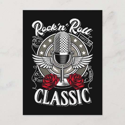 Rockabilly Rock and Roll Music uit de jaren '50 Briefkaart (Voorkant)