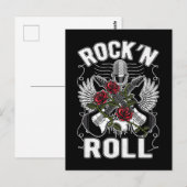 Rockabilly Rock en Roll Music Lover uit de jaren ' Briefkaart (Voorkant / Achterkant)