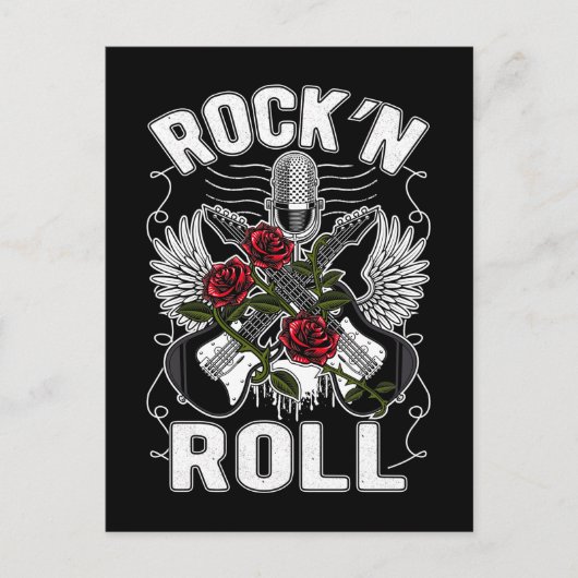 Rockabilly Rock en Roll Music Lover uit de jaren ' Briefkaart (Voorkant)