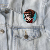 Rockabilly Ronde Button 5,7 Cm (In situ)