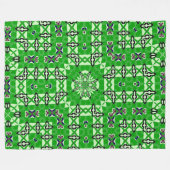 Rockabilly Royal Goblin Satin Foulard Fleece Deken (Voorkant (Horizontaal))