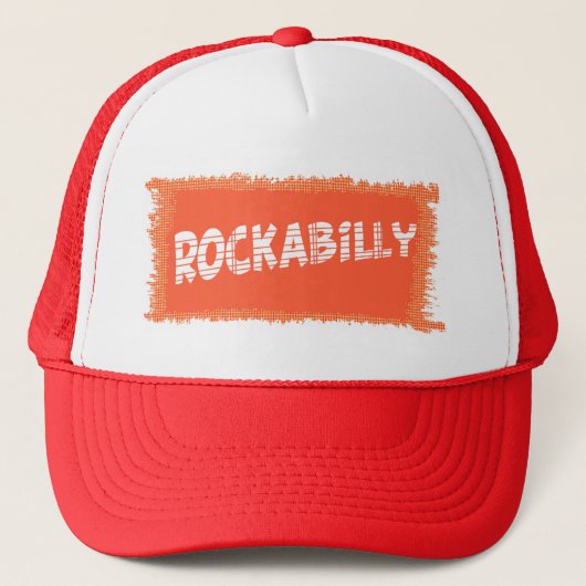 RockaBilly scheurde trucker hoed Trucker Pet (Voorkant)
