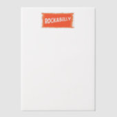 RockaBilly scheurde witte vellum papieren Uitnodigingen (Voorkant)