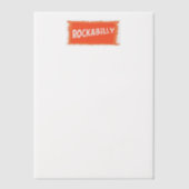 RockaBilly scheurde witte vellum papieren Vellum Uitnodigingen (Voorkant)