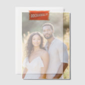 RockaBilly scheurde witte vellum papieren Vellum Uitnodigingen (Offset (Koppel))