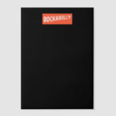 RockaBilly scheurde zwarte vellum papieren Uitnodigingen (Voorkant)