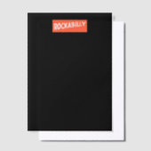 RockaBilly scheurde zwarte vellum papieren Uitnodigingen (Offset)