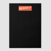 RockaBilly scheurde zwarte vellum papieren Vellum Uitnodigingen (Voorkant)