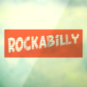 RockaBilly see-thru raambeugel frontstick Raamsticker (Vel 3)